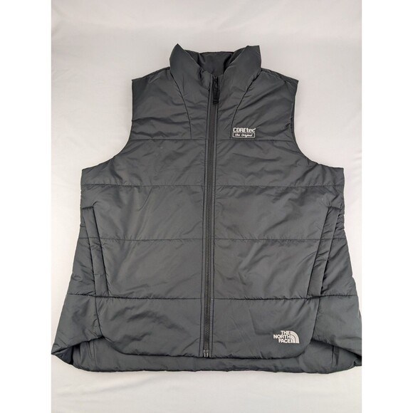 Women's XL Core tec The North Face Black Puffer Vest Full Zip - Picture 1 of 9
